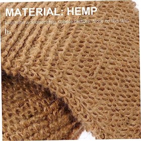 POPETPOP 1Set Longue Serviette De Bain Exfoliant Épurateur Exfoliant Marron Serviette De Plage Corps Épurateur Mitaines Exfol