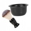 FRCOLOR 1 Ensemble Bol En Mousse Accessoires Pour Barbe Brosse De Nettoyage Kit De Blaireau Costume Deux Pièces Brosse À Rase