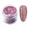 28 g/boîte rose brillante paillettes paillettes paillettes trempées pour ongles de trempage longue durée sans lumière UV néce