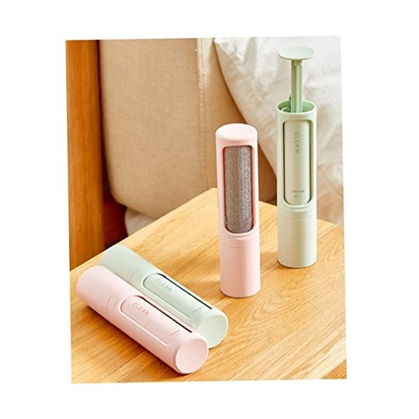 LALAFINA Rose En Plastique Nettoyant Pour Poils DAnimaux Pour Animaux De Compagnie Épilateur Brosse De Nettoyage Des Cheveux