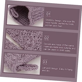 FRCOLOR 4 paires de gants hydratants Gants de spa Gants de nettoyage du visage Gant pour enlever les peaux mortes Gants de do