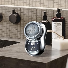 LYEAA Rasoir électrique portable pour homme - Rechargeable par USB - Affichage de lalimentation numérique pour la maison et 