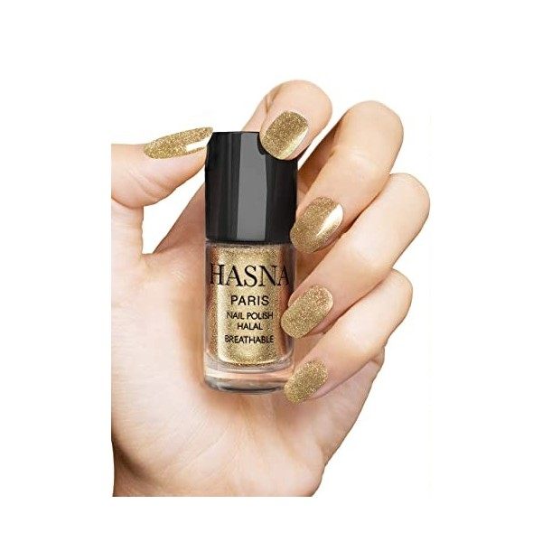 Hasna Paris - Vernis à Ongles Halal - Pack - Éco-Responsable - Brillance et Longue Tenue - Facile à appliquer - lot de 4x 8ml