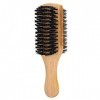 Brosse à barbe double face, brosse à cheveux pour hommes et brosse pour le visage pour le soin de la barbe, peigne à moustach