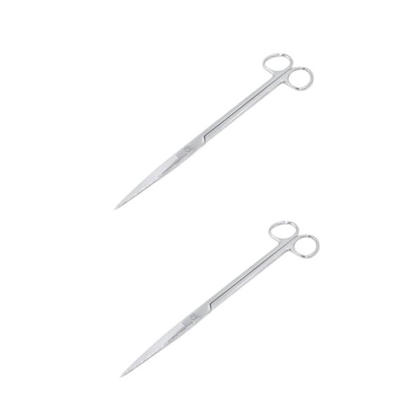 POPETPOP Vague Ciseaux Aquascaping Outils Tissu Ciseaux Extra Long Aquarium Ciseaux Aquarium Ciseaux Artisanat Ciseaux Plante