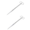 POPETPOP Vague Ciseaux Aquascaping Outils Tissu Ciseaux Extra Long Aquarium Ciseaux Aquarium Ciseaux Artisanat Ciseaux Plante