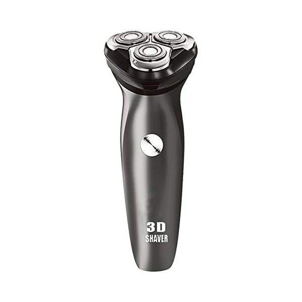 Fegtrty Rasoir éLectrique Rechargeable 3D Triple TêTes de Lame Flottante Rasage Tondeuse à Barbe Sans Fil Lavable pour