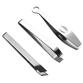POPETPOP 3 Pièces Pince À Épiler Pour Enlever Les Arêtes De Poisson Outils De Pêche Pince À Pointe Inclinée Pince À Épiler En