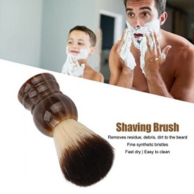 Blaireau De Rasage Pour Hommes, Brosse De Rasage En Bois Pour Salon De Coiffure, Brosse De Nettoyage du Visage, Outils De Ras