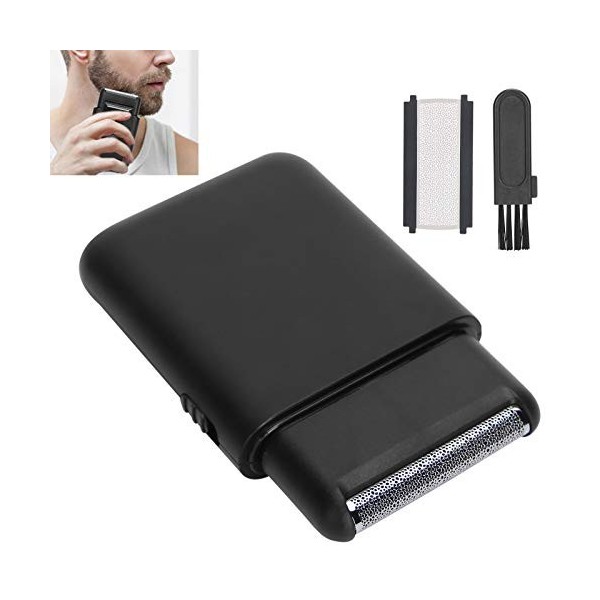 Rasoir électrique Tondeuse à Barbe, Chargement USB Rasoir électrique Portable Rasoir Humide et Sec Voyage Portable Hommes Ras