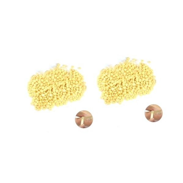 Healifty 2 Pièces Perle De Cire Épilatoire Haricots DÉpilation Du Visage Kit DÉpilation De Cire Haricots De Cire Dure Perle