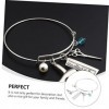 FRCOLOR 3 Pcs Ciseaux Peigne Bracelet Dames Bracelets Femmes Manchette Bracelet Salon De Coiffure Bracelet Sèche-Cheveux Brac