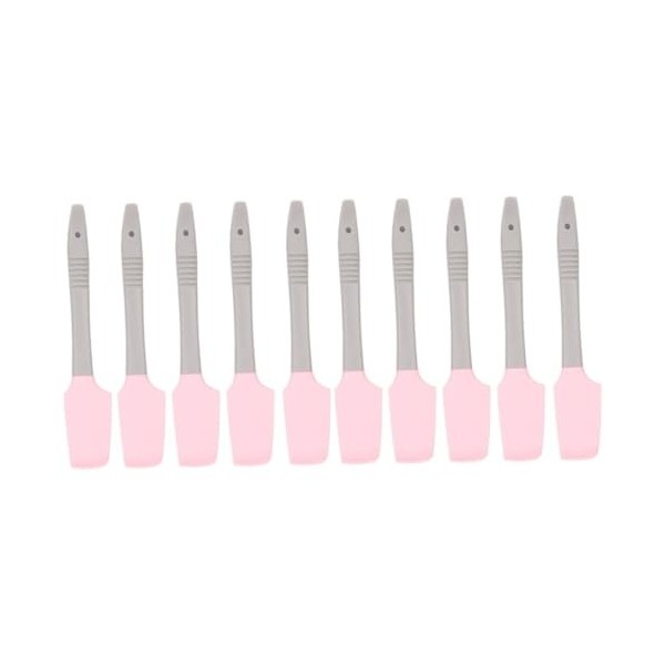 Beavorty 10 Pièces Outil Créatif Silicone Faire Cire Cuillère Soin Lèvres Non-Up Grattoir Rose Cheveux Mélange Bâtons Outils 