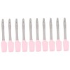 Beavorty 10 Pièces Outil Créatif Silicone Faire Cire Cuillère Soin Lèvres Non-Up Grattoir Rose Cheveux Mélange Bâtons Outils 