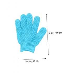 FRCOLOR Lot de 8 gants de bain exfoliants éponge gant de toilettage lotion pour le corps pour homme gant exfoliant de bain ga