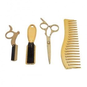 Ensemble de Ciseaux de Coupe de Cheveux, Ensemble de Ciseaux à Cheveux Multifonctionnels Portables Faciles à Utiliser en Acie