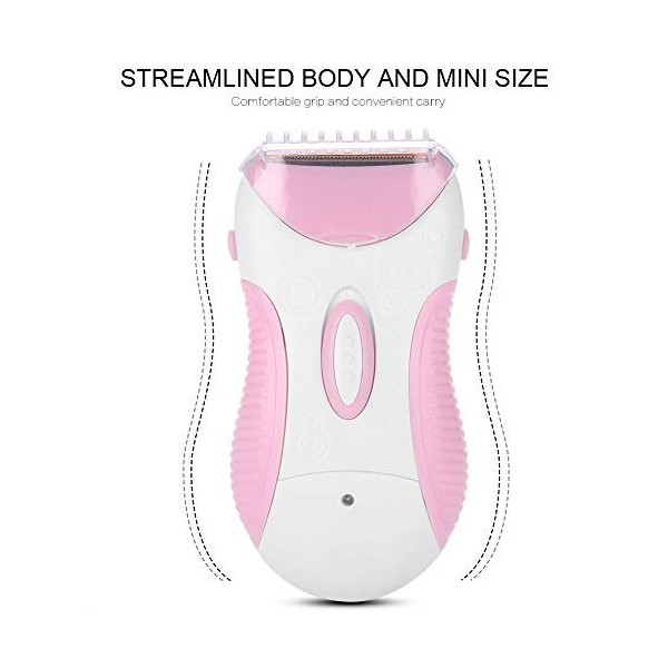 Épilateur électrique pour Femmes, épilation Indolore, Rechargeable pour Aisselles, Bikini, Jambes