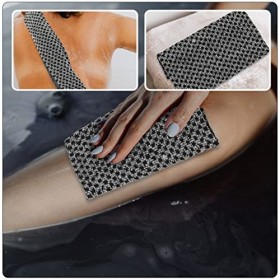 KOMBIUDA 2 Pièces Serviette Longue Serviette Débarbouillette Exfoliante Laver Les Vêtements Laveur De Bouffée De Serviettes E