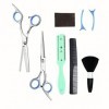 JZK Kit de ciseaux professionnels pour cheveux, Set ciseaux de coupe de cheveux, kit ciseaux de coiffeur salon, set de ciseau