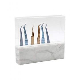 woyufen Pince À Épiler Stand, 8 Trous Porte-Pince À Épiler Pinces À Épiler Présentoir Organisateur Durable Cils Outils Suppor