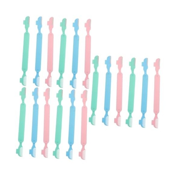 minkissy 6 Pièces Tondeuse À Sourcils À Double Tête Rasoir À Sourcils Rasoir À Sourcils Rasoir Facial Outils De Modelage Des