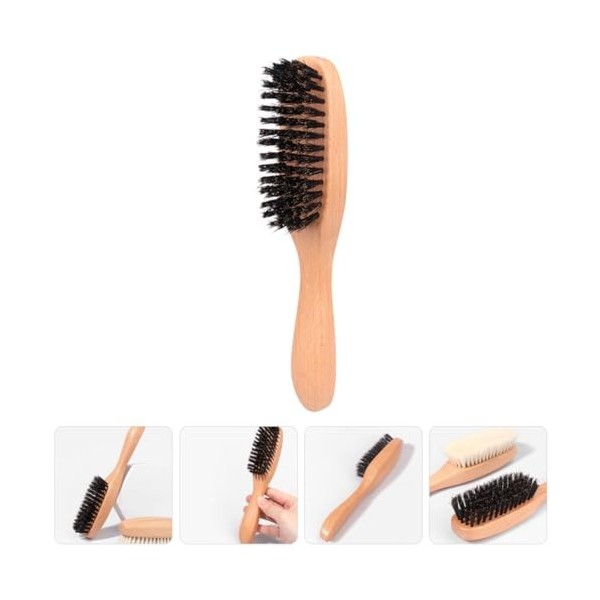 Beavorty Brosses De Nettoyage Brosse En Bois Hommes Brosse De Toilettage De Barbe Manche En Bois Brosse À Barbe Manche En Boi