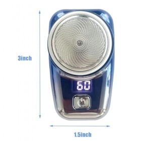 IOIUSKKU Rasoir électrique pour hommes, large Application, cadeaux compacts et portables, rasoir électrique Portable en métal