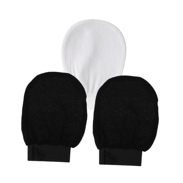 POPETPOP 3 Pièces Gants De Bain Gants Exfoliants Pour La Peau Pour Le Corps Mitaines Exfoliantes Gants De Gommage Du Corps Ga