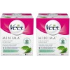 Veet Cire au Sucre Minima - 100% d’Ingrédients dOrigine Naturelle pour une Douceur Longue Durée - Thé Vert Lot de 2 