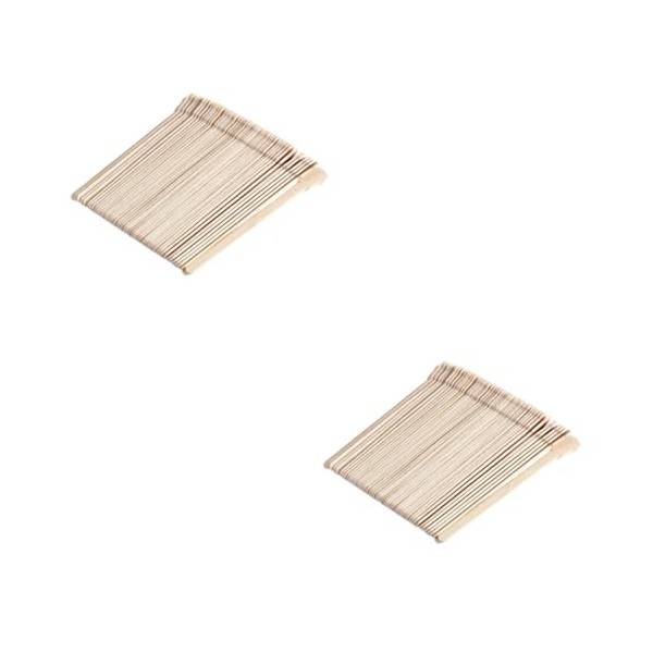 FRCOLOR 150 Pièces Bâtons De Cire En Bois Tiges De Cire Pour Cheveux Nasaux Bâtons DApplication De Cire Spatule De Cire Spat
