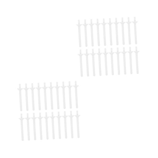 FRCOLOR 80 Pièces Épilation Du Nez Pp Outil De Nettoyage De Cire En Plastique Kit DÉpilation Du Nez Outil De Grattoir Pour L