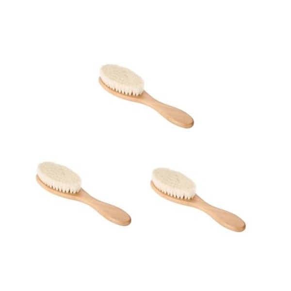 FOMIYES 3 Pièces Peigne À Cheveux En Bois Brosse À Cheveux Peigne À Cheveux Peigne À Lisser Barbe Brosse À Poils Barbe Brosse