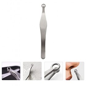 FOMIYES 2 Pièces Ciseaux À Poils De Nez Barrettes À Cheveux Pour Femmes Pinces À Cils Pour Extensions Outils Pour Hommes Tond