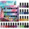 Set de 24 Vernis à Ongles 24 Couleurs Différentes Vives Cadeau Parfait 5 ml Set B …