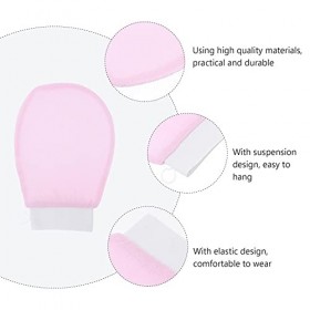 minkissy 3 Paires De Gants De Bain Serviettes De Spa Pour Le Corps Gant De Toilettage Douche Épurateur De Gants De Douche Pou