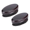 FOMIYES 2 Pièces Brosse À Barbe Accessoire De Soins Personnels Brosse De Toilettage Barbe Manche En Bois Blaireau Barbe Exfol