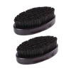 FOMIYES 2 Pièces Brosse À Barbe Accessoire De Soins Personnels Brosse De Toilettage Barbe Manche En Bois Blaireau Barbe Exfol