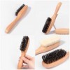 FOMIYES Brosse En Bois Brosses De Nettoyage Brosse À Barbe Avec Manche En Bois Brosse À Barbe Portable Poils Brosse À Barbe H