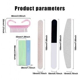 26 Pièces Nail Polish Pochoir Réutilisable,Vernis à Ongles Pochoirs Kit,Avec un set de 5 outils de polissage des ongles,Pour 