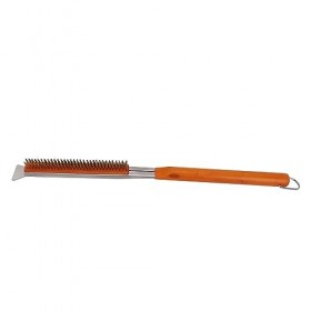 Brosse et Grattoir pour Pierre à Pizza, Brosse pour Four à Pizza Résistante aux Taches, Facile à Assembler, Polyvalente 21 Po