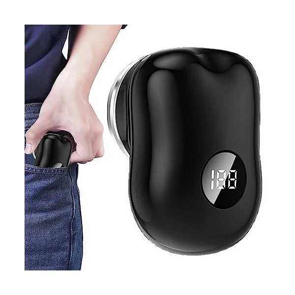 Mini rasoir électrique - Mini rasoir pour hommes,Rasoirs électriques de charge USB portables, cadeau de mini rasoir de poche 