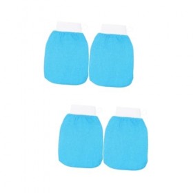 POPETPOP 4 Pièces Gants Exfoliants Gant De Bain Rugueux Gant Exfoliant Gant De Douche Gants De Douche Gants De Bain Salle De 