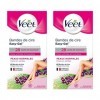 Veet - 40 Bandes de Cire Corps et Jambes - Peaux Normales - Rapide et Efficace - Lot de 2 80 Bandes de Cire Peaux Normales 