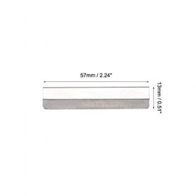 sourcing map Sourcil Rasoir Lame Tondeuse Acier Inoxydable Sourcil Rasoir Lame pour Maquillage 50Pcs