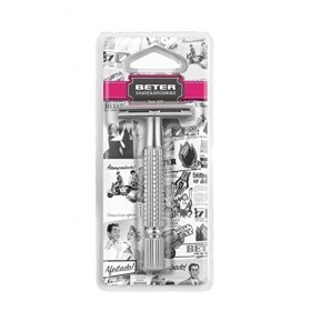 BETER Rasoir en métal avec lames interchangeables, pack de 1&nbsp; 1&nbsp;x 1&nbsp;pièce 