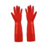 ULTECHNOVO 2 Paires De Gants De Nettoyage De Cuisine Gants En Latex En Émulsion Longs Et Rouges Pour Le Nettoyage De La Maiso