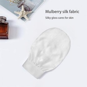 YOUNLEN Gant Exfoliant Corps Soie,Gant en Soie, Gant de Douche Exfoliant Pour le Corps, Nettoie en Profondeur La Peau, Élimin