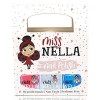 Miss Nella PARTY COLLECTION- SET de 3 vernis à ongles peel off, sans odeur, sans eau et sauf pour les enfants-bleue, claire &