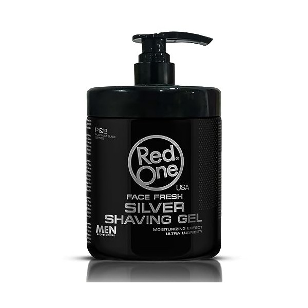 Red One à raser Silver transparent pour barbe et contour - 1000 ML