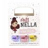 Miss Nella PARTY COLLECTION- SET de 3 vernis à ongles peel off, sans odeur, sans eau et sauf pour les enfants-bleue, claire &